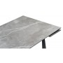 Обеденный стол Бэйнбрук 120х80х76 серый мрамор / графит