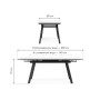 Керамический стол Норман 140 (200) х 80 белый мрамор alpin white / snow white / белый