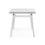 Керамический стол Норман 140 (200) х 80 белый мрамор alpin white / snow white / белый