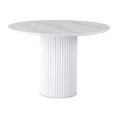 Керамический стол Барел 110 patagonoa bianco repose / белый