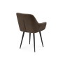 Стул на металлокаркасе Флюид коричневый (glory 08) / черный