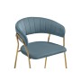 Стул на металлокаркасе Kamelia 1  light blue /gold