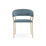 Стул на металлокаркасе Kamelia 1  light blue /gold