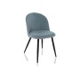 Стул на металлокаркасе Gabi 1 light blue / black