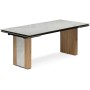 Керамический стол Бернардо 180x90 statuario titan gloss / дуб монтана