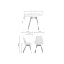 Обеденная группа Номиа 90 white / wood