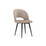 Стул на металлокаркасе Курбис бежевый (zd 210) / черный