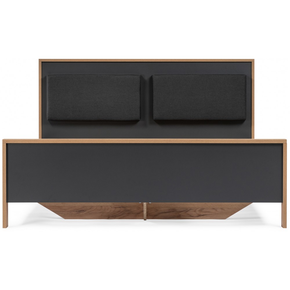 Кровать Тхан 180х200 дуб крафт золотой / антрацит Кровать Тхан 180х200 дуб крафт золотой / антрацит