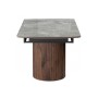 Керамический стол Lagos 160(240)x90 серый / орех