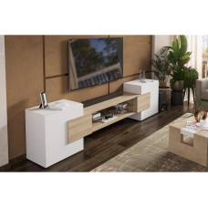 ТВ-тумба Лисмор белый / сонома
