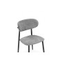 Стул на металлокаркасе Lisbon серый / черный