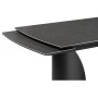 Керамический стол Готланд 180(240)х90х79 ink gray / черный