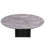 Стол стеклянный Гравент 110 кристл серый мрамор / черный