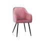 Стул на металлокаркасе Slam dark pink