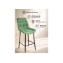 Барный стул Челси 360 фисташковый (zd 651) / черный np