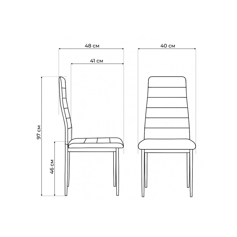Стул на металлокаркасе DC2-001 искусственная кожа белый / белый Стул на металлокаркасе DC2-001 искусственная кожа белый / белый