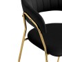 Стул на металлокаркасе Kamelia 1 black / gold