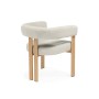 Стул на металлокаркасе Selma бежевый / бук