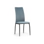 Стул на металлокаркасе Tod light blue / black