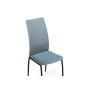 Стул на металлокаркасе Tod light blue / black