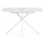Стол стеклянный Тамаса 120(150)х70х76 белый