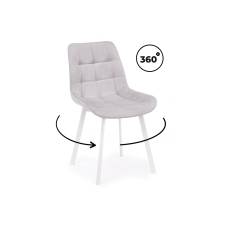 Стул на металлокаркасе Челси 360 П светло-серый (zd 960) / белый np