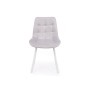 Стул на металлокаркасе Челси 360 П светло-серый (zd 960) / белый np