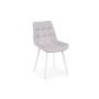 Стул на металлокаркасе Челси 360 П светло-серый (zd 960) / белый np