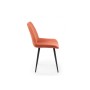 Стул на металлокаркасе Седа терракотовый (zd 432) / черный np