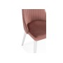 Стул на металлокаркасе Kora dark pink / white