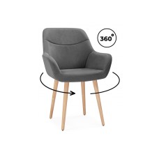 Стул деревянный Флюид 360 темно-серый (zd 995) / светлое дерево