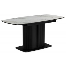 Керамический стол Фестер 160(205)х90 gilt white / черный