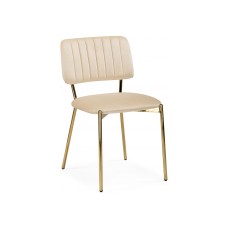 Стул на металлокаркасе Armond beige / gold Стул на металлокаркасе Armond beige / gold