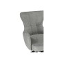 Стул на металлокаркасе Atlanta gray / black крутящийся