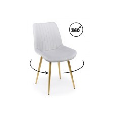 Стул на металлокаркасе Седа 360 светло-серый (zd 960) / золотой np