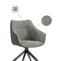 Стул на металлокаркасе Kansas gray / graphite gray / black