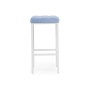 Барный стул Лофт катания дасти блю / белый матовый