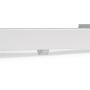 Керамический стол Памелла 140 (200) х 80 белый мрамор alpin white / snow white / белый