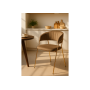Стул на металлокаркасе Kamelia cappuccino / gold