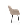 Стул на металлокаркасе Флюид бежевый (zd 210) / черный