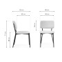 Стул на металлокаркасе Reparo dark gray / black