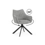 Стул на металлокаркасе Denever gray / black