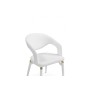 Стул на металлокаркасе Palma white / white and gold
