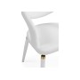 Стул на металлокаркасе Palma white / white and gold