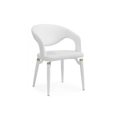 Стул на металлокаркасе Palma white / white and gold Стул на металлокаркасе Palma white / white and gold