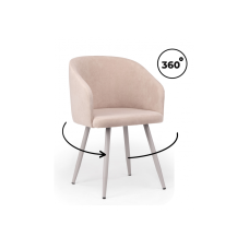 Стул на металлокаркасе Монер 360 латте (glory 10) / серый