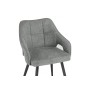 Стул на металлокаркасе Hera dark gray / black
