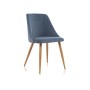 Стул на металлокаркасе Morgan blue / wood