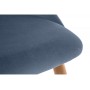 Стул на металлокаркасе Morgan blue / wood