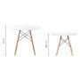 Стол деревянный Table 80 white / wood